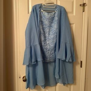 Sky blue women’s pantsuit. Size 26. Never worn.